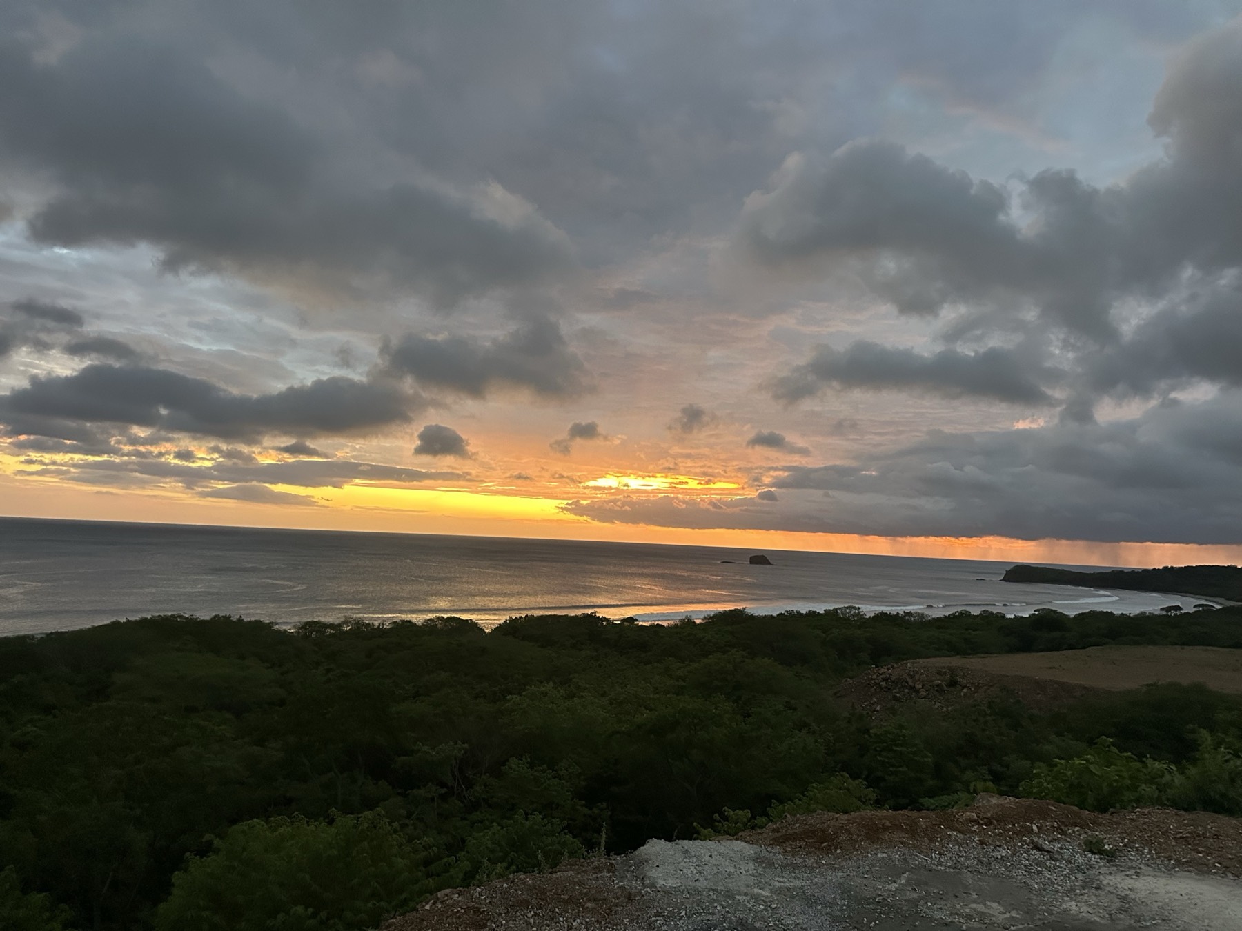 Sunset over the bay at San Juan del Sur, Nicaragua